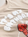 Tan Brown Marvel Short Sleeve Cotton T-Shirt (3mths-8yrs) - Size 12-18 Months (80-86cm)