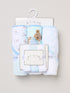 Rock-A-Bye Baby Boutique Hooded Blue Towels and Wash Cloth Set 3 Pack