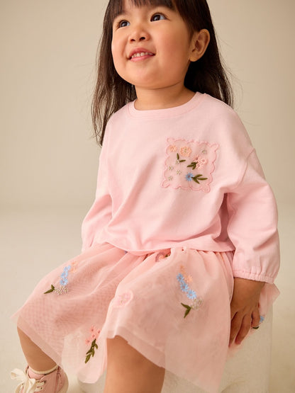 Pale Pink Embroidery
