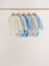 Blue Clouds Long Sleeve Bodysuits 5 Pack - Blue Clouds / 12 - 18 Months (80 - 86cm)