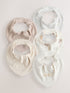 Neutral Cloud Baby Bibs 5 Pack - Neutral Cloud / Up to 1 Month (50-56cm)
