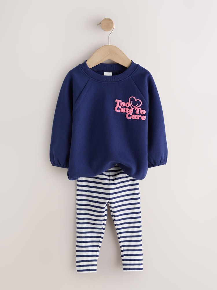 Navy/Pink Sweatshirt and