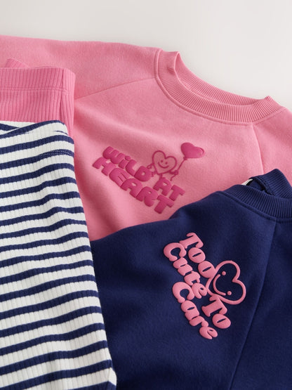 Navy/Pink Sweatshirt and