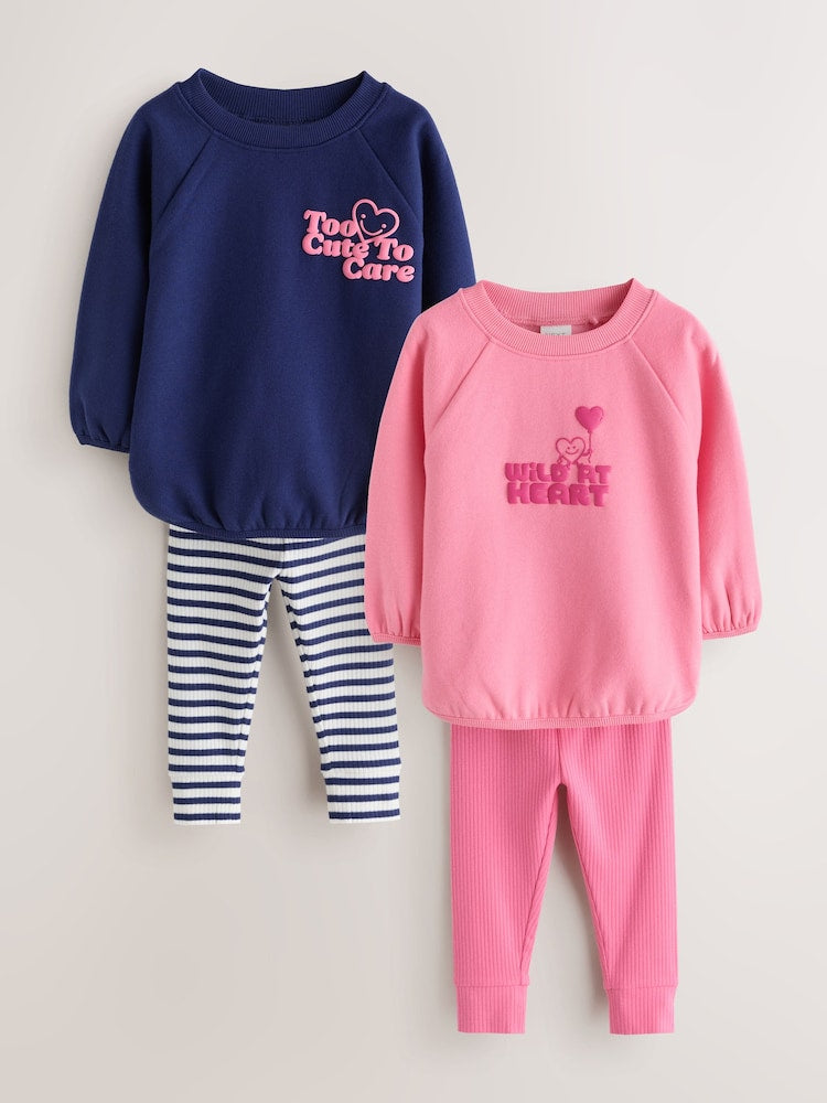 Navy/Pink Sweatshirt and