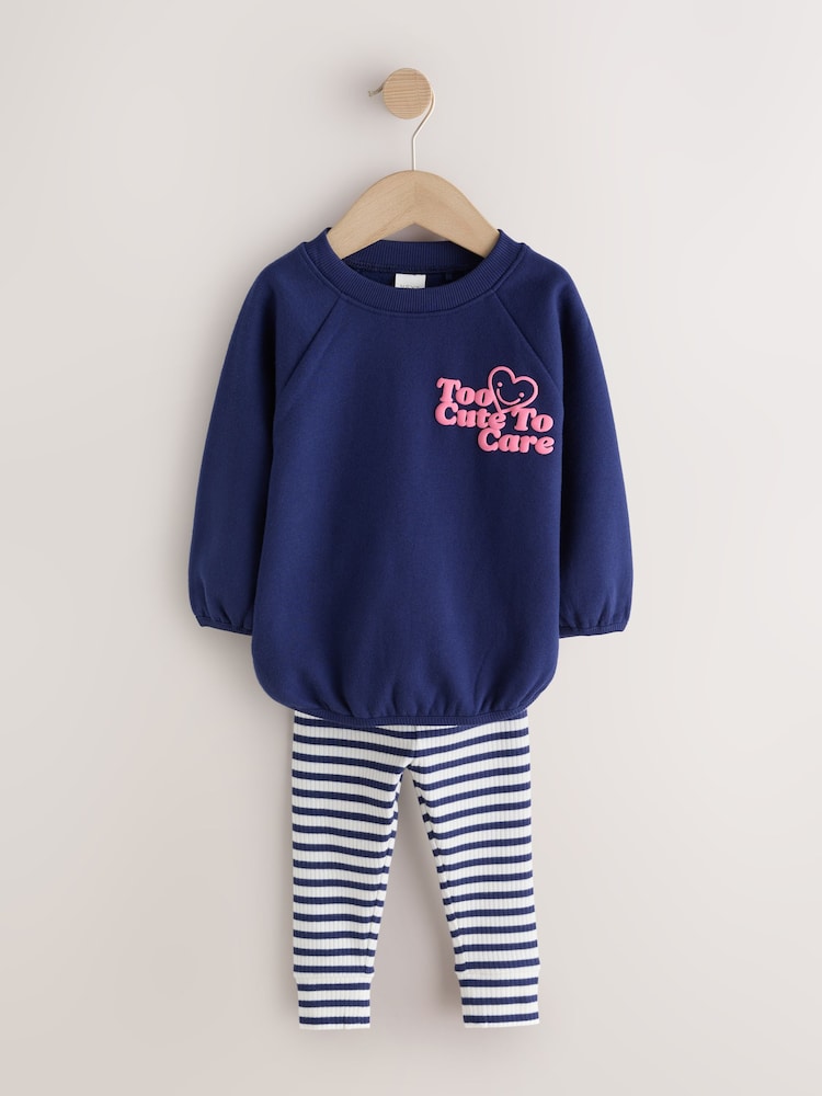 Navy/Pink Sweatshirt and