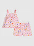 River Island Pink Abbie Rosie Cami Top & Shorts Set - River Island Pink Abbie Rosie Cami / Up To 3 Months (50 - 62cm)