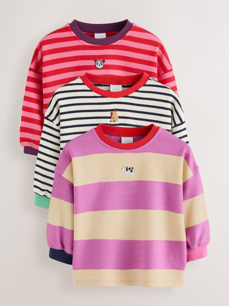 Multi Stripe T-Shirts 3PK (3mths-7yrs) - Multi / 12-18 Months (80-86cm)