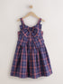 Blue/Red Check Bow Front Occasion Dress (6-16yrs) - Size 6 Years (116cm) - Blue/Red Check Bow Front Occasion