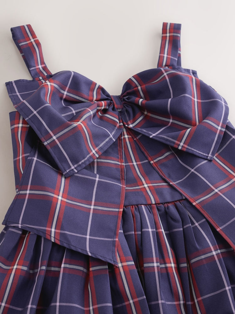 Blue/Red Check Bow Front Occasion
