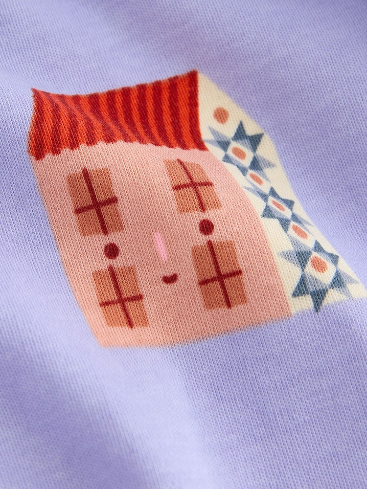 Lilac Purple Christmas Snuggle Pyjamas Set (9mths-12yrs)