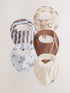Blue Brunch Dribble Bibs 5 Pack - Blue Brunch / Up to 1 Month (50-56cm)