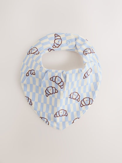 Image 23: Blue Brunch Dribble Bibs 5 Pack - Image 2 of 8