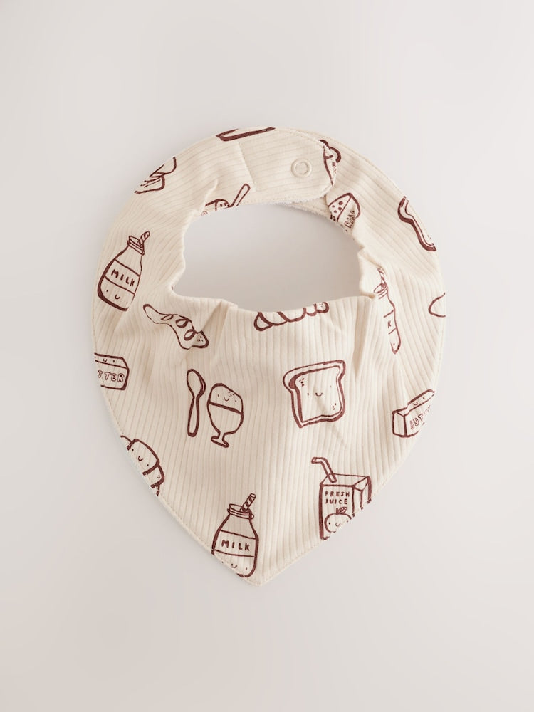 Image 24: Blue Brunch Dribble Bibs 5 Pack - Image 3 of 8