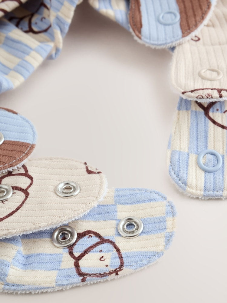Image 29: Blue Brunch Dribble Bibs 5 Pack - Image 8 of 8