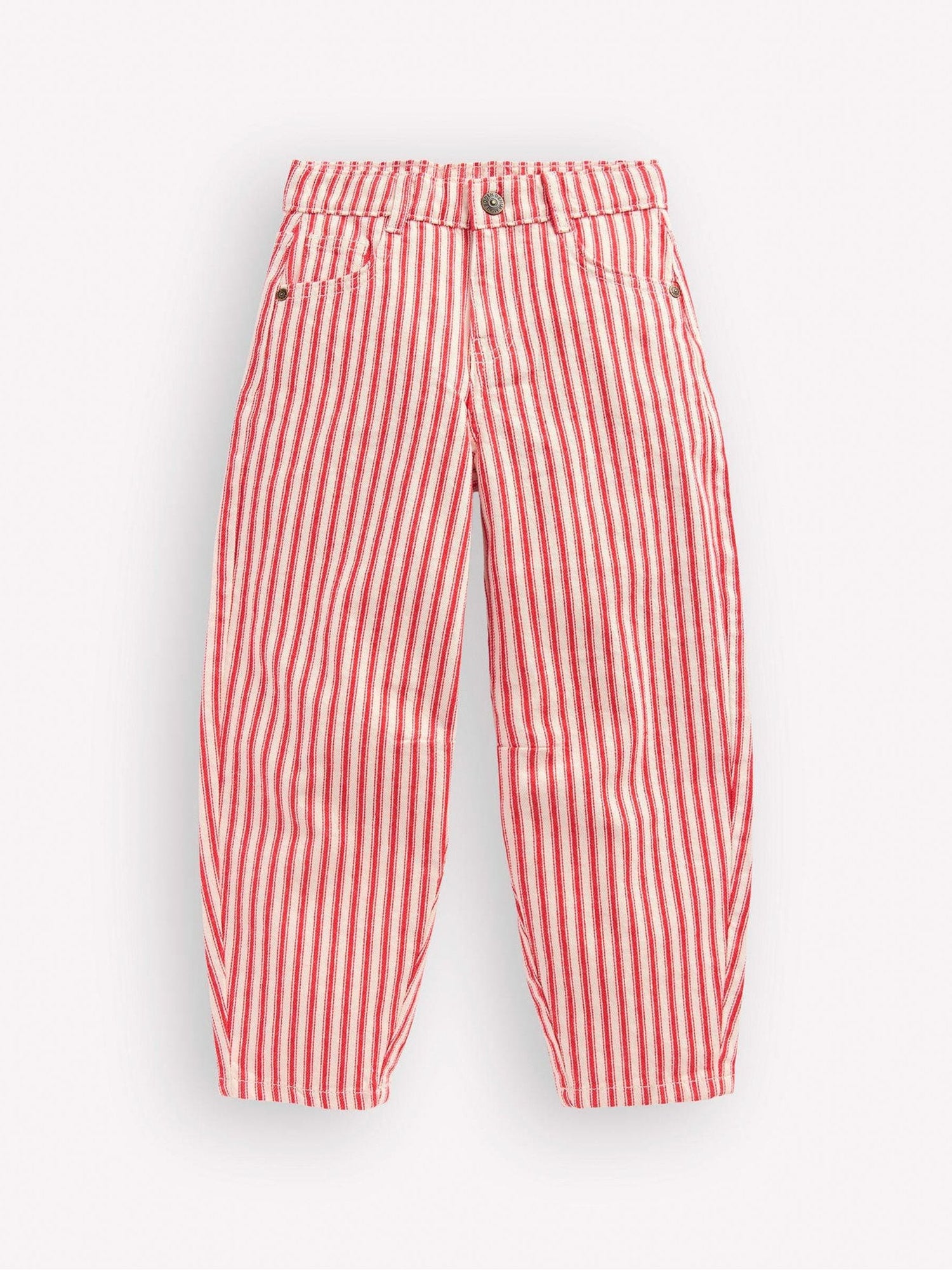 Boden Red Barrel Leg Jeans - Size 2-3 Years (92-98cm)