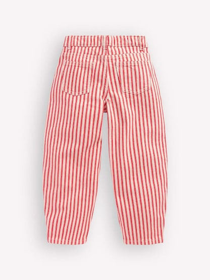 Boden Red Barrel Leg Jeans - Size 2-3 Years (92-98cm)