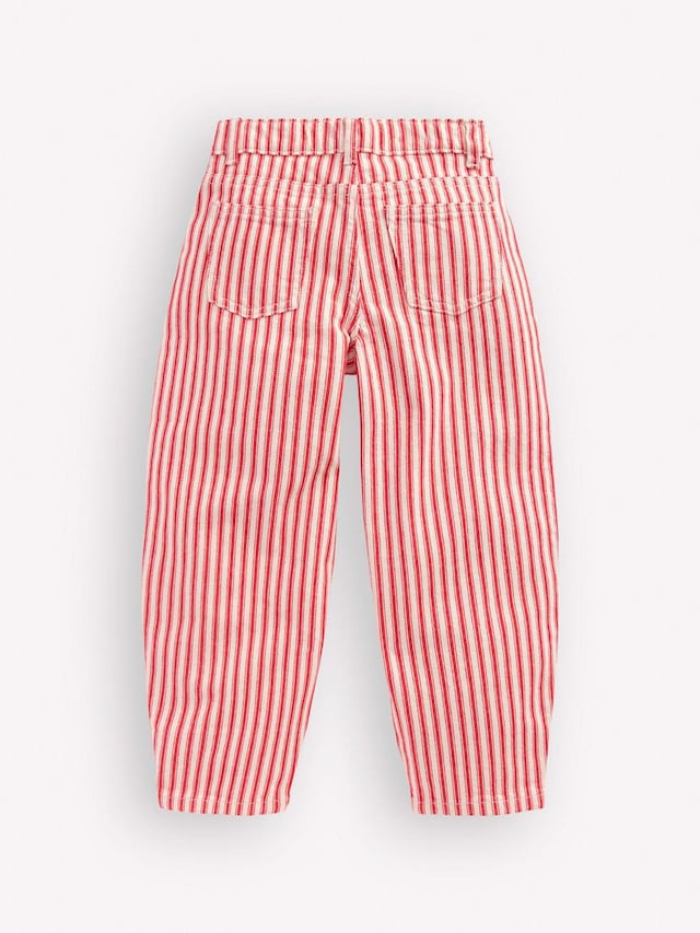 Boden Red Barrel Leg Jeans - Size 2-3 Years (92-98cm)