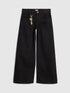 River Island Black Wide Fit Clean Jeans