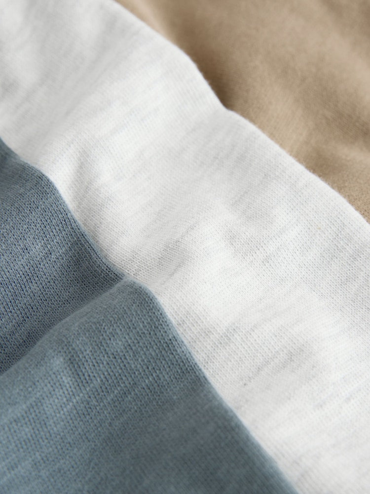 Grey Long Sleeve Raglan T-Shirts 3 Pack (3mths-7yrs)