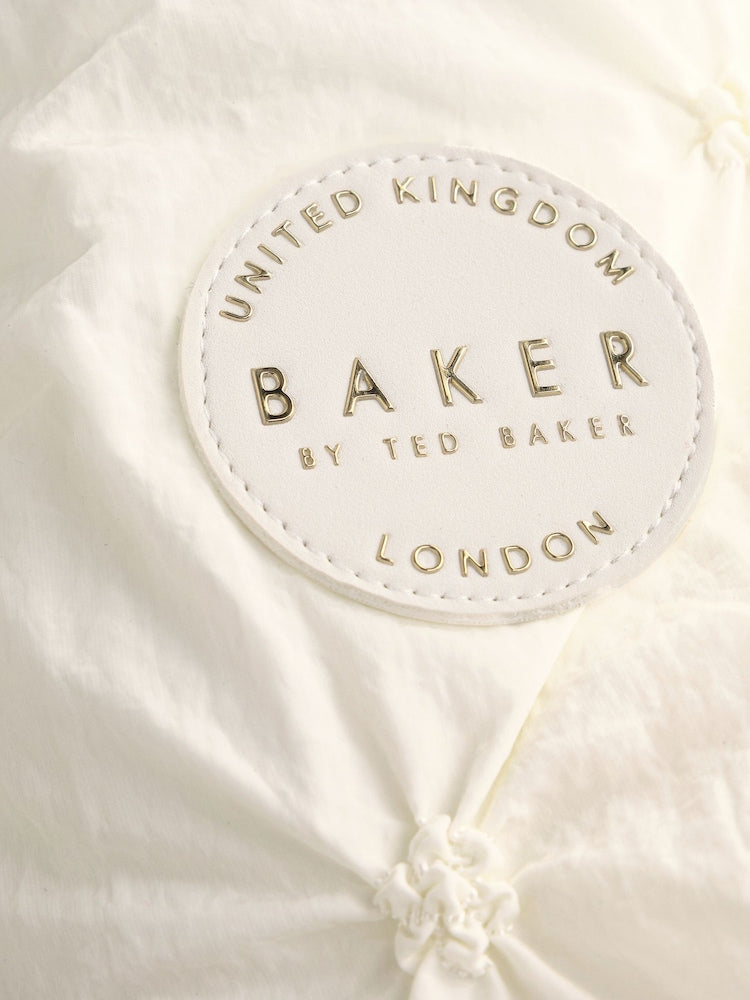 Baker by Ted Baker Shower Resistant Embroidered Peplum Padded Snowsuit - Size Up To 3 Months (50 - 62cm)