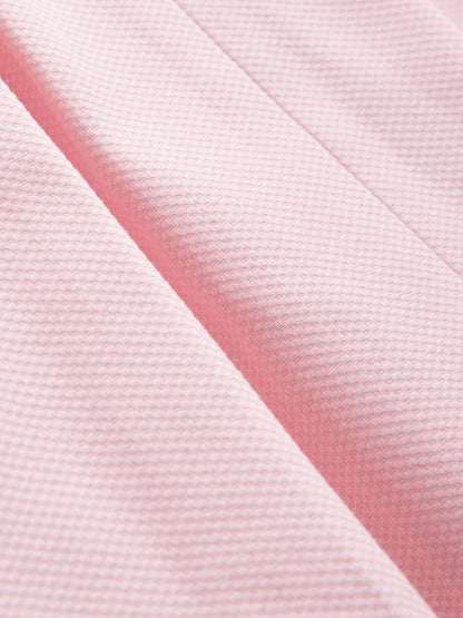 Baker by Ted Baker Pink Pique Pleated Woven Bow Detail Dress