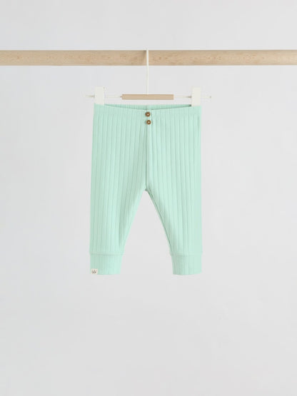 Sage Green Hello World Top and Leggings Baby Set (0-18mths) - Size First Size (50cm)
