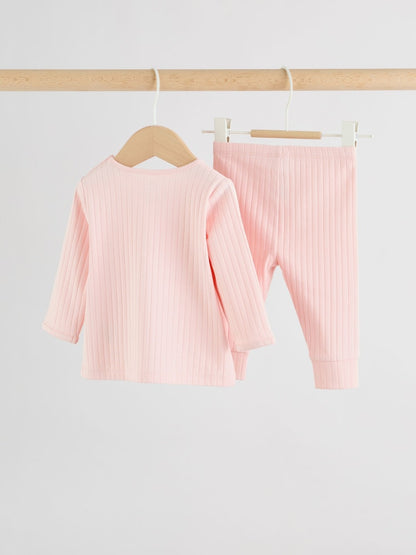 Pink Hello World Top and Leggings Baby Set (0-18mths) - Size First Size (50cm)