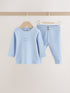 Blue Hello World Top and Leggings Baby Set (0-18mths) - Size First Size (50cm) - Blue Hello World