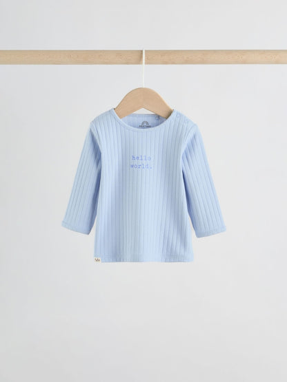 Blue Hello World Top and Leggings Baby Set (0-18mths) - Size First Size (50cm)