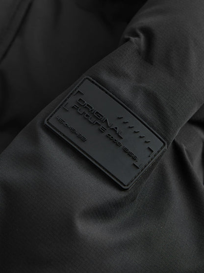 Black Waterproof Padded Long Line Coat (3-16yrs)
