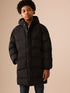 Black Waterproof Padded Long Line Coat (3-16yrs)