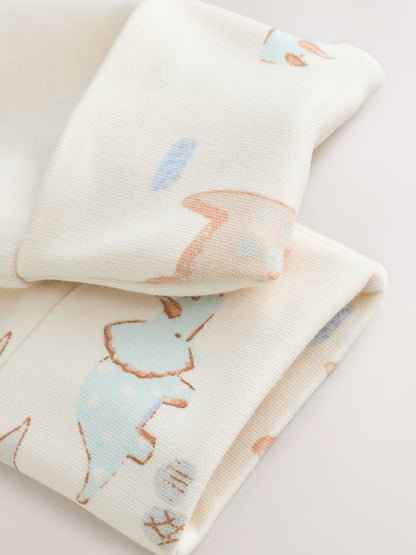 Neutral Dinosaur Baby Sleepsuits 3 Pack (0-2yrs)