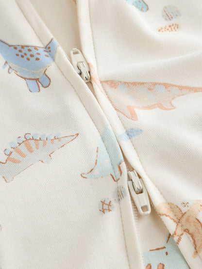 Neutral Dinosaur Baby Sleepsuits 3 Pack (0-2yrs)