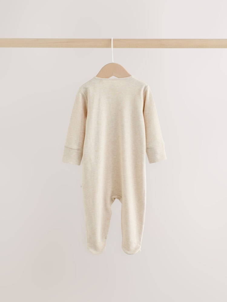 Neutral Dinosaur Baby Sleepsuits 3 Pack (0-2yrs)