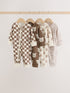 Brown Bear Two Way Zip Baby Sleepsuits 4 Pack (0mths-3yrs) - Brown Bear / Up to 1 Month (50-56cm)