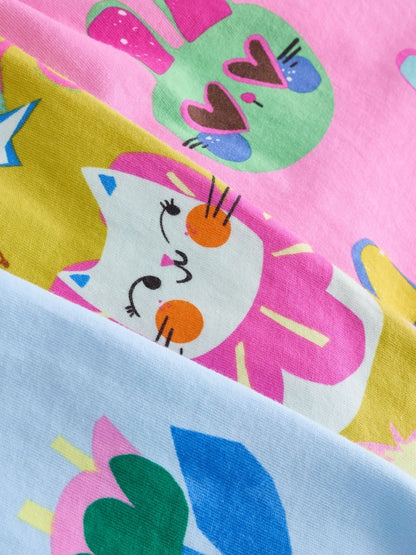 Pink/Blue Cat/Floral
