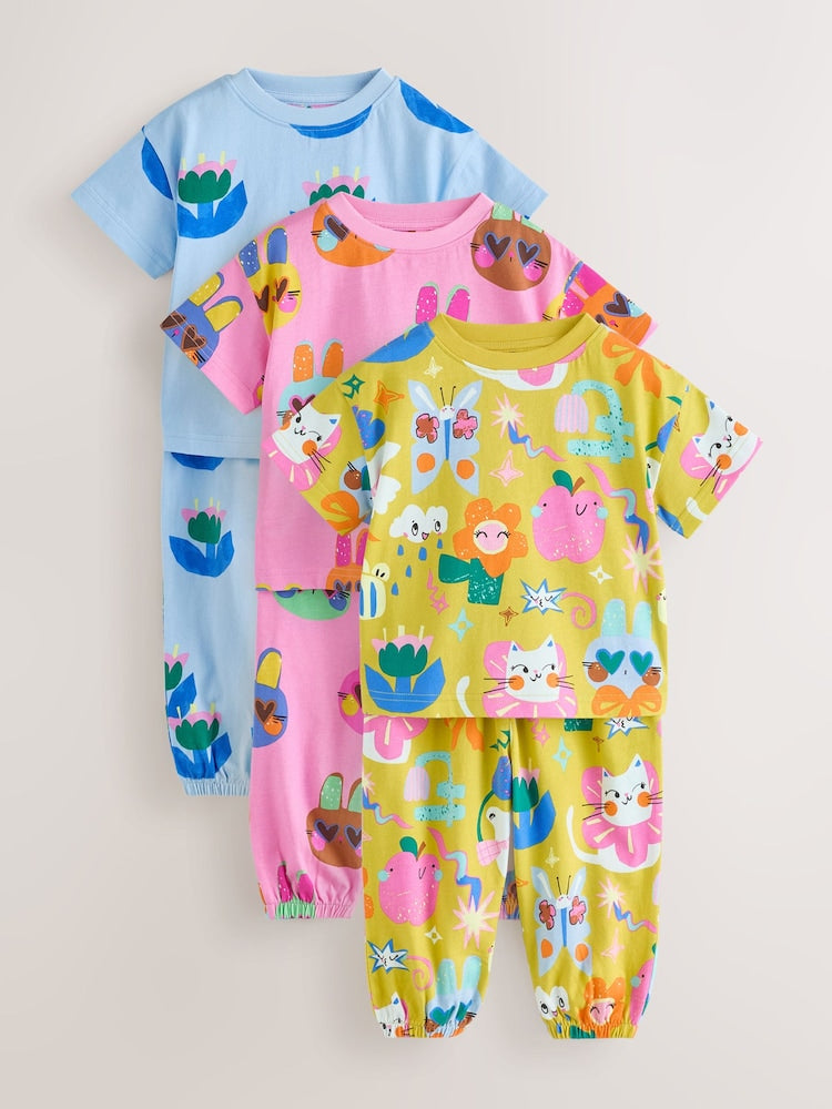 Pink/Blue Cat/Floral