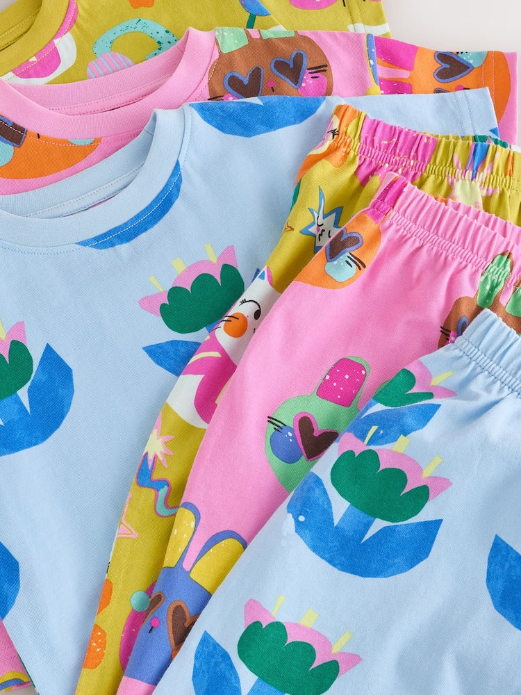 Pink/Blue Cat/Floral