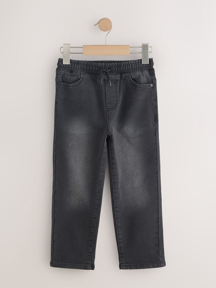Black/Navy Loose Fit Loose Fit Stretch Elasticated Waist Jeans 2 Pack (3-16yrs)