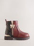 Baker by Ted Baker Chelsea Brown Boots with Snake Effect