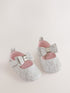 Baker by Ted Baker Ivory Snake Padders Shoes With Bow