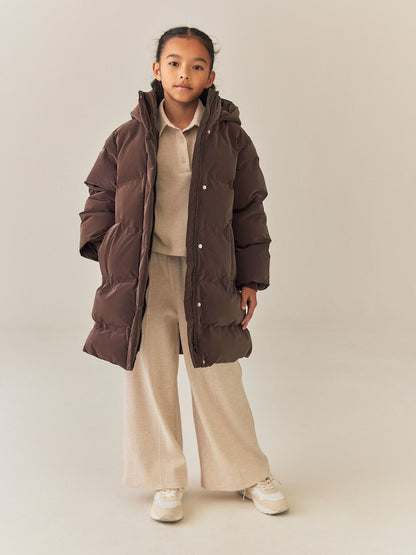 Chocolate Brown Waterproof Faux Fur Lined Padded Coat (3-16yrs) - Size 3 Years (98cm) - Chocolate Brown