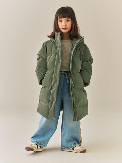 Khaki Green Waterproof Faux Fur Lined Padded Coat (3-16yrs) - Size 3 Years (98cm) - Khaki Green