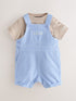 Baker by Ted Baker Blue/Stone Chambray Dungarees And T-Shirt Set - Up To 3 Months (50 - 62cm)