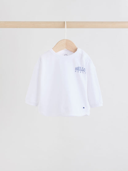 Blue Jersey Jacket, Bodysuit and Leggings Baby Set 3 Piece (0mths-2yrs)