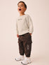 Ecru Crew Neck Sweat Top and Utility Joggers Set (3mths-7yrs)