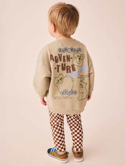 Neutral Sweatshirt and Leggings Set 2 Piece (3mths-7yrs)