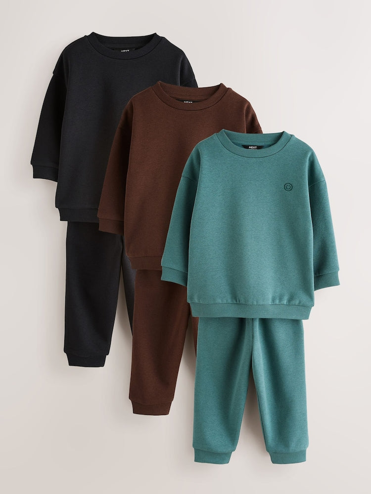 Green/Blue Sweat Top &amp; Joggers Set 6 Piece (3mths-7yrs)