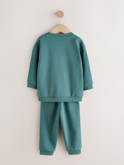 Green/Blue Sweat Top &amp; Joggers Set 6 Piece (3mths-7yrs)