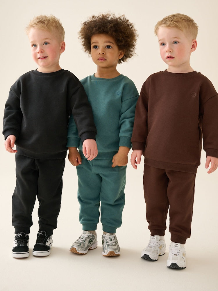 Green/Blue Sweat Top &amp; Joggers Set 6 Piece (3mths-7yrs)